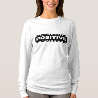Positief typografisch ontwerp t-shirt