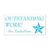 Positief "UITSTEKEND WERK!" Rubberstempel Zelfinktende Stempel (Design)