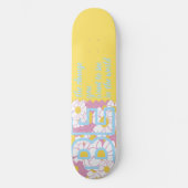 POSITIEF UPLIFEREN VAN GEZEGDEN GEEL STROMEN FEMIN PERSOONLIJK SKATEBOARD (Voorkant)