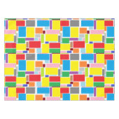 Positief Vibes Happy Colours Abstract Art Blocks Tafelkleed (Voorkant (Horizontaal))