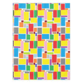 Positief Vibes Happy Colours Abstract Art Blocks Tafelkleed (Voorkant)