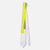 Positief vibes Yellow White Minimalistisch Stropda Stropdas (Voorkant)