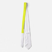 Positief vibes Yellow White Minimalistisch Stropda Stropdas (Achterkant)
