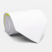 Positief vibes Yellow White Minimalistisch Stropda Stropdas (Opgerold)