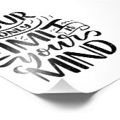 Positief Vibes - Your Only Limit is Your Mind Foto Afdruk (Hoek)