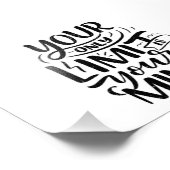 Positief Vibes - Your Only Limit is Your Mind Foto Afdruk (Hoek)