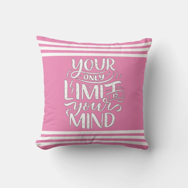 Positief Vibes - Your Only Limit is Your Mind Kussen (Voorkant)