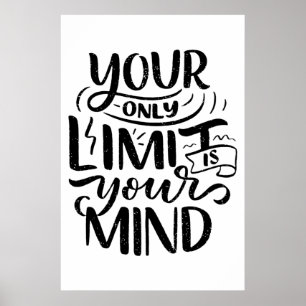 Positief Vibes - Your Only Limit is Your Mind Poster