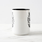 Positief Vibes - Your Only Limit is Your Mind Tweekleurige Koffiemok (Center)