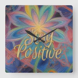 Positief Vierkante Klok