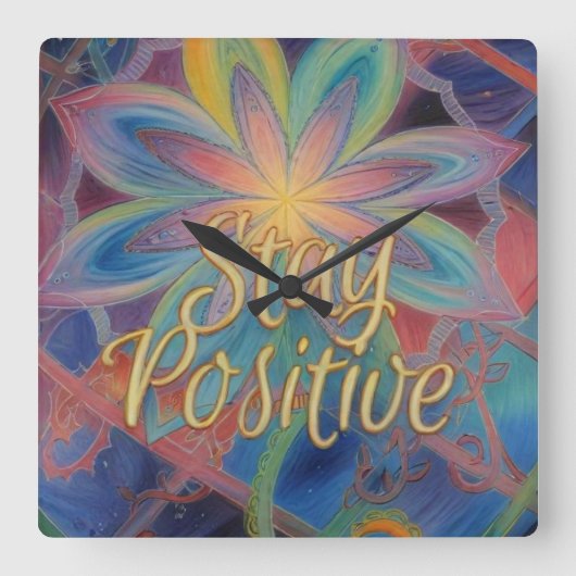 Positief Vierkante Klok (Voorkant)