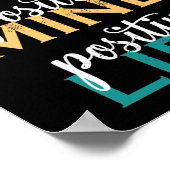 Positief voor de geest positieve levensverwachting poster (Hoek)