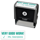 Positief "ZEER GOED WERK!" Het sorteren Rubberzege Zelfinktende Stempel (In situ)