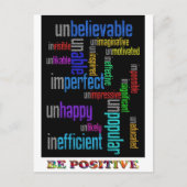 Positief zijn briefkaart (Voorkant)