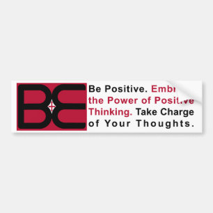 Positief zijn bumpersticker