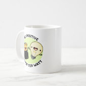 Positief zijn, geen probleem Watt Funny Science Pu Koffiemok (Voorkant links)