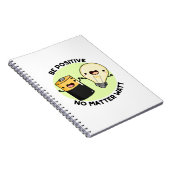 Positief zijn, geen probleem Watt Funny Science Pu Notitieboek (Rechterzijde)