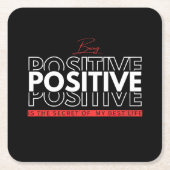 Positief zijn kartonnen onderzetters (Voorkant)