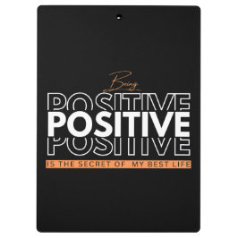 Positief zijn klembord
