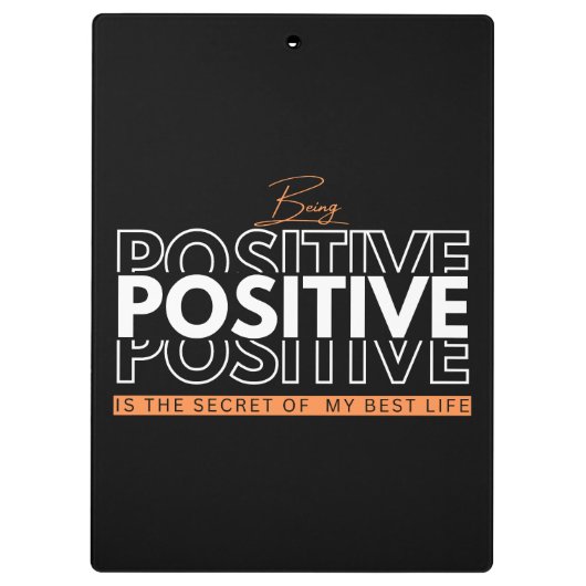 Positief zijn klembord (Achterkant)