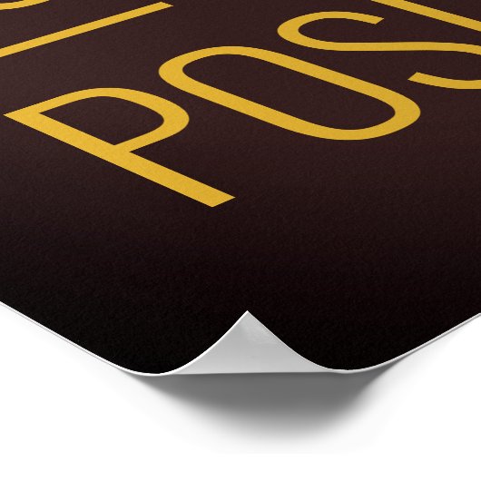 Positief zijn poster (Hoek)