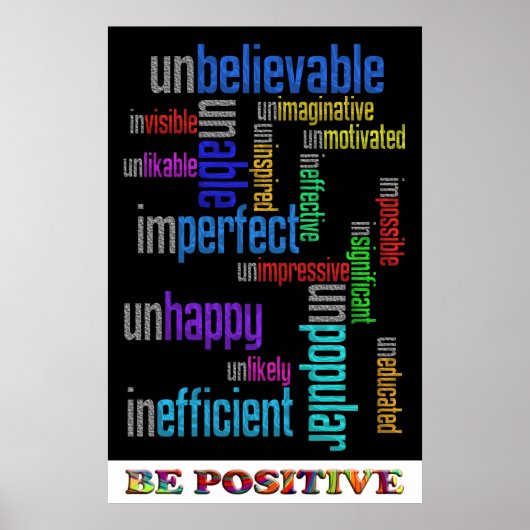 Positief zijn poster (Voorkant)