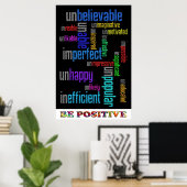 Positief zijn poster (Thuiskantoor)