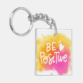 Positief zijn sleutelhanger (Voorkant Links)