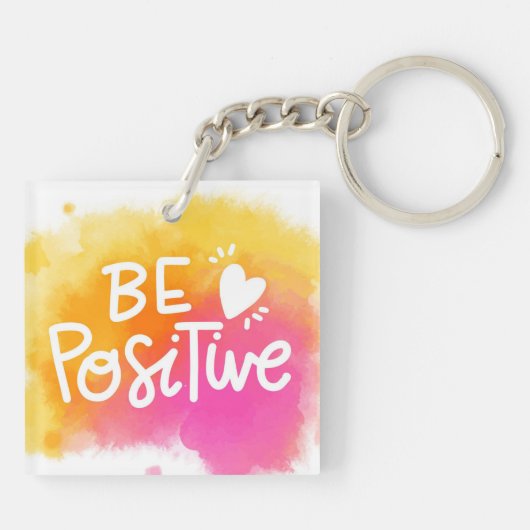 Positief zijn sleutelhanger (Achterkant)