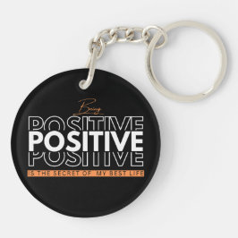 Positief zijn sleutelhanger