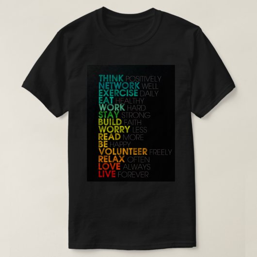 Positief zijn t-shirt (Design voorkant)