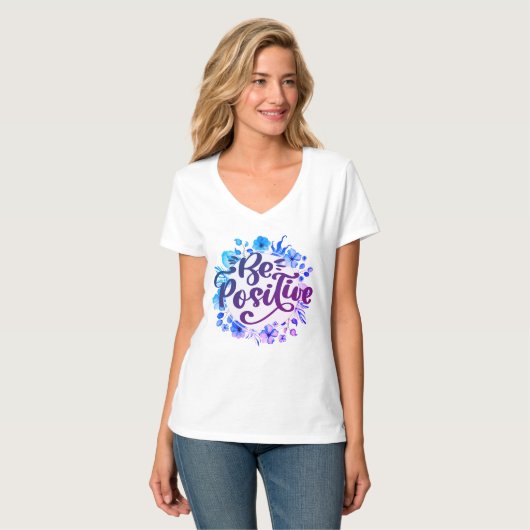 Positief zijn t-shirt (Voorkant volledig)