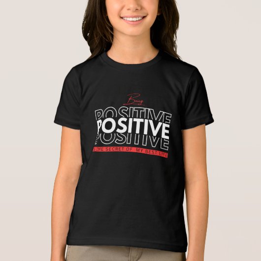 Positief zijn Tri-Blend shirt (Voorkant)