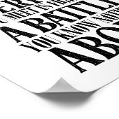 Positief zijn voor iedereen die een strijd voert poster (Hoek)