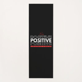 Positief zijn yogamat