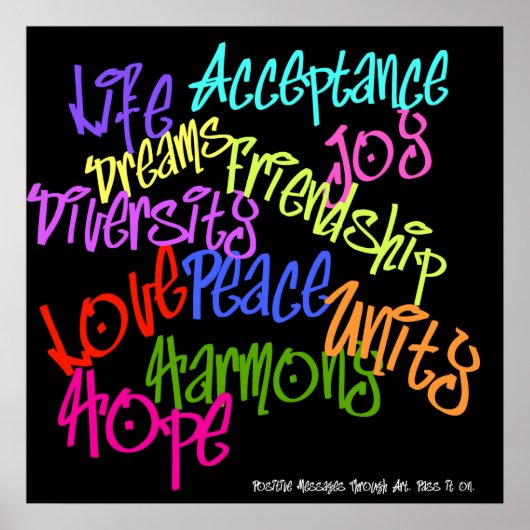 PositiefGraffiti Poster (Voorkant)