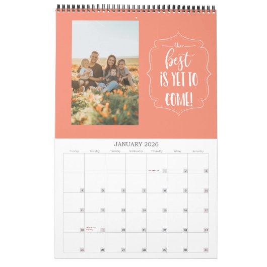 Positieve aanhalingstekens Familiefoto Kalender Gr (Jan 2026)