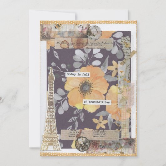 Positieve aanmoediging Inspirerend Wenskaart Bedankkaart (Voorkant)