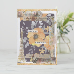 Positieve aanmoediging Inspirerend Wenskaart Bedankkaart