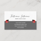 Positieve aanmoediging voor mentale gezondheidstra visitekaartje (Achterkant)