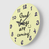 Positieve aanwijsbare prijsopgave afdrukken grote klok (Hoek)