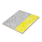 Positieve Abstracte Vibes Geel Geel Tegeltje (Zijkant)