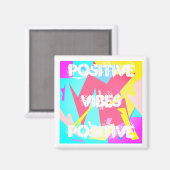 Positieve Abstracte Vibes Pastel Colors Magnet (Voorkant / Achterkant)