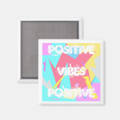 Positieve Abstracte Vibes Pastel Colors Magnet (Voorkant / Achterkant)