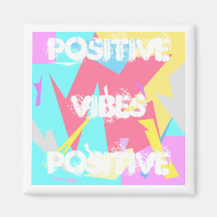 Positieve Abstracte Vibes Pastel Colors Magnet