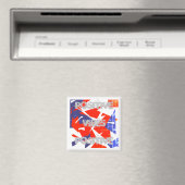 Positieve Abstracte Vibes Pastel Colors Magnet (Insitu (Vaatwasser))