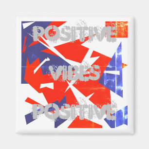 Positieve Abstracte Vibes Pastel Colors Magnet