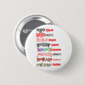 Positieve activa en negatieve verplichtingen ronde button 5,7 cm (Voorkant /achterkant)