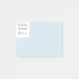 Positieve advertentie over meisjes post-it® notes
