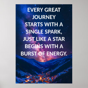 Positieve affirmatie Inspirerend Quote Poster